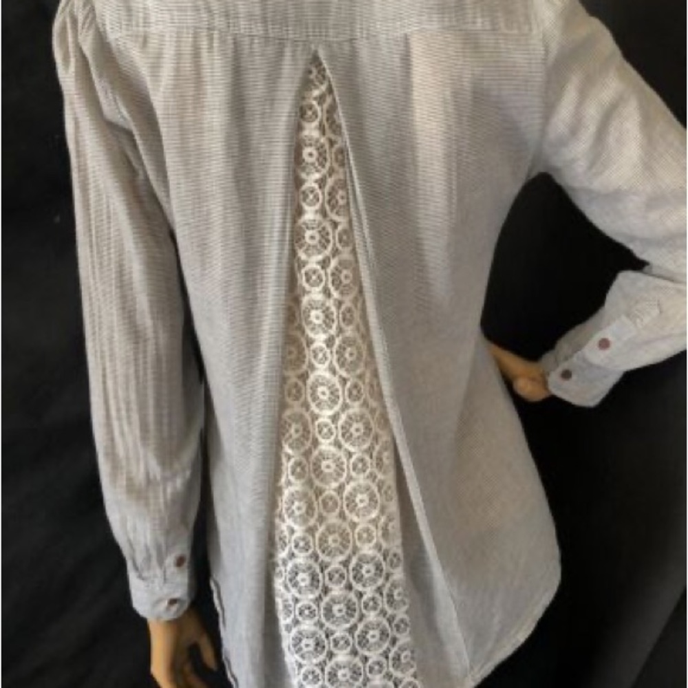 Anthropologie - Birds of Paradis by Trovata- Striped Shirt- Size XS